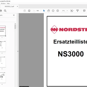 Nordsten NS3000 Seed drill Parts Manual - PDF DOWNLOAD