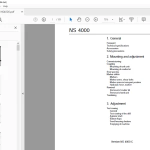 Nordsten NS4000 Seed Drill Parts Manual - PDF DOWNLOAD