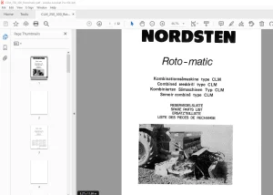 Nordsten Seed Drill CLM Roto-matic Parts Manual - PDF DOWNLOAD