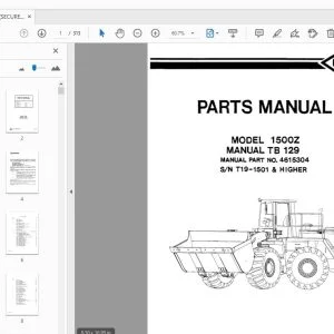 O&K 1500Z Parts Manual - PDF DOWNLOAD