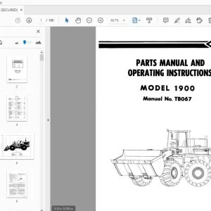 O&K 1900 PARTS & OPERATING MANUAL TB067 - PDF DOWNLOAD