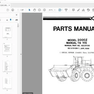 O&K 2000Z PARTS MANUAL 4604106 - PDF DOWNLOAD