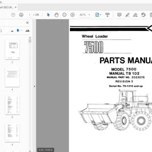 O&K 7500 Wheel Loader Parts Manual 2023076 - PDF DOWNLOAD