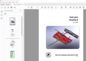 Opall Agri Půdní pěch PLUTO II 1,6-3,0m Servisní katalog náhradních dílů - PDF DOWNLOAD
