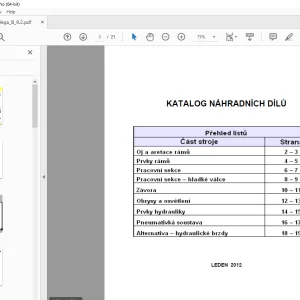 Opall Agri VEGA B 9,2 Cambridge Valce Servisní náhradních dílů PDF