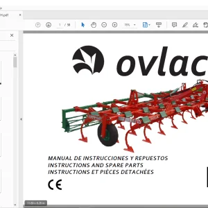 Ovlac MCH Instruction & Parts Manual - PDF DOWNLOAD