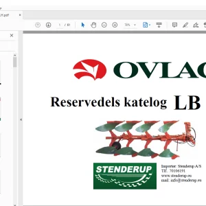 Ovlac Reservedels katelog LB - LH - PDF DOWNLOAD