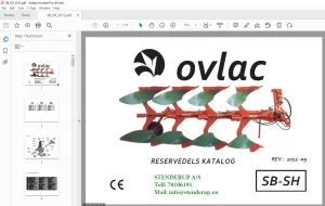 Ovlac SB SH RESERVEDELS KATALOG - PDF DOWNLOAD