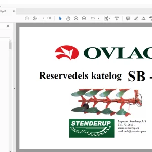 Ovlac SB SH Reservedels katelog - PDF DOWNLOAD
