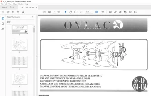 Ovlac SF LF SM LM Use & Maintenance & Parts Manual - PDF DOWNLOAD
