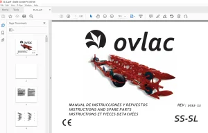 Ovlac SS-SL Instruction & Parts Manual - PDF DOWNLOAD