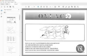 Ovlac VSL Use & Maintenance & Parts Manual - PDF DOWNLOAD