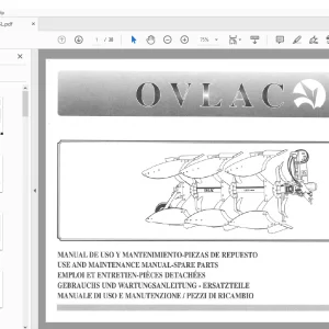 Ovlac VSL Use & Maintenance & Parts Manual - PDF DOWNLOAD