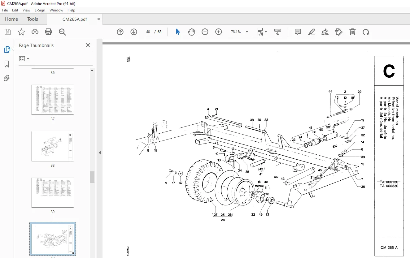 PZ Zweegers CM265 A CycloMower Parts Manual - PDF DOWNLOAD - Image 2