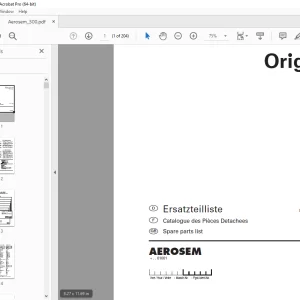 Pottinger AEROSEM 300 Seed drill Parts Manual - PDF DOWNLOAD