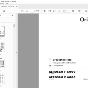 Pottinger Aerosem F 5000 & Aerosem F 6000 Seed drill Parts Manual PDF
