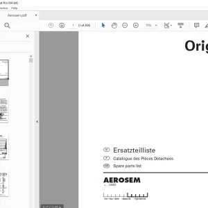 Pottinger Aerosem Seed drill Parts Manual - PDF DOWNLOAD
