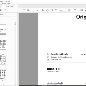 Pottinger BOSS 2 H Ladewagen Parts Manual - PDF DOWNLOAD