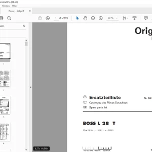 Pottinger BOSS L 28 T Ladewagen Parts Manual - PDF DOWNLOAD