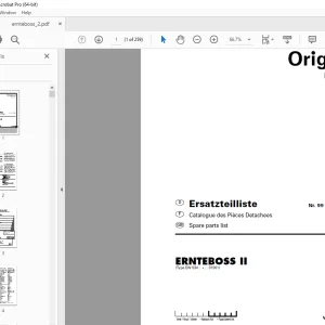 Pottinger ERNTEBOSS II Ladewagen Parts Manual - PDF DOWNLOAD