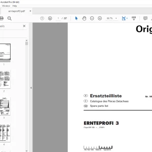 Pottinger ERNTEPROFI 3 Ladewagen Parts Manual - PDF DOWNLOAD