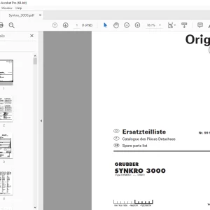 Pottinger GRUBBER SYNKRO 3000 Parts Manual - PDF DOWNLOAD