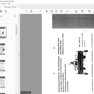 Pottinger Heuraupe 200 Rake Parts Manual - PDF DOWNLOAD