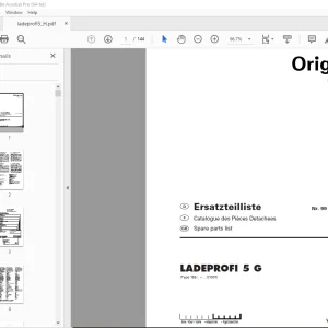 Pottinger LADEPROFI 5 G Ladewagen Parts Manual - PDF DOWNLOAD
