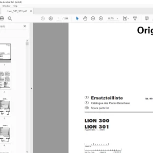 Pottinger Lion 300 Lion 301 Rotary Tiller Parts Manual - PDF DOWNLOAD
