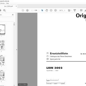 Pottinger Lion 3002 Rotary Tiller Parts Manual - PDF DOWNLOAD