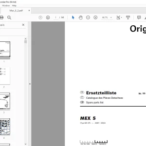 Pottinger MEX 5 Forage Harvester Parts Manual - PDF DOWNLOAD