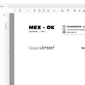 Pottinger MEX - OK Forage Harvester Parts Manual - PDF DOWNLOAD