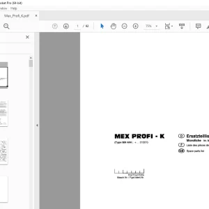 Pottinger MEX PROFI - K Harvester Parts Manual - PDF DOWNLOAD