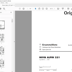 Pottinger NOVA ALPIN 221 Mower Parts Manual - PDF DOWNLOAD