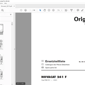 Pottinger NOVACAT 261 F Parts Manual - PDF DOWNLOAD
