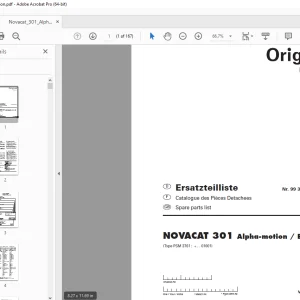 Pottinger NOVACAT 301 Alpha-motion / ED / RC Parts Manual PDF