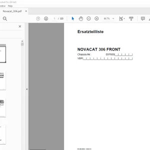 Pottinger NOVACAT 306 FRONT Ersatzteilliste - PDF DOWNLOAD