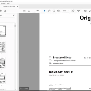Pottinger NOVACAT 351 F Parts Manual - PDF DOWNLOAD