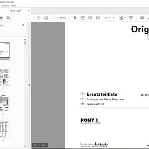 Pottinger PONY I Ladewagen Parts Manual - PDF DOWNLOAD