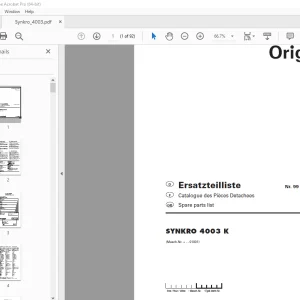 Pottinger SYNKRO 4003 K Parts Manual - PDF DOWNLOAD