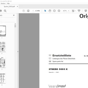Pottinger SYNKRO 5003 K Parts Manual - PDF DOWNLOAD