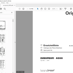 Pottinger Silowagen EUROPROFI 4000 Parts Manual - PDF DOWNLOAD
