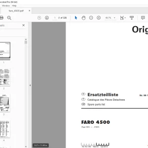 Pottinger Silowagen FARO 4500 Parts Manual - PDF DOWNLOAD