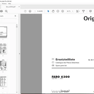 Pottinger Silowagen FARO 6300 Parts Manual - PDF DOWNLOAD