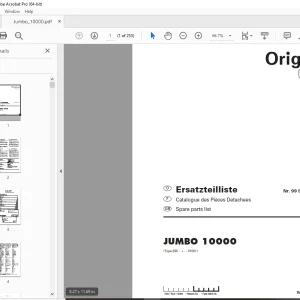 Pottinger Silowagen JUMBO 10000 Parts Manual - PDF DOWNLOAD