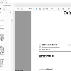 Pottinger Silowagen SILOPROFI 2 Parts Manual - PDF DOWNLOAD
