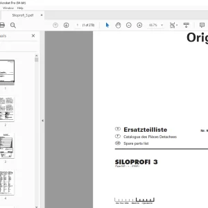 Pottinger Silowagen SILOPROFI 3 Parts Manual - PDF DOWNLOAD