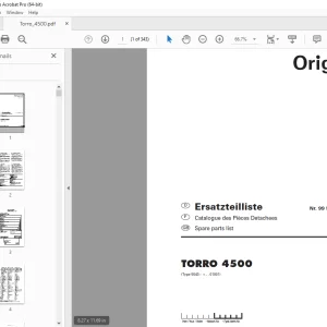 Pottinger Silowagen TORRO 4500 Parts Manual - PDF DOWNLOAD