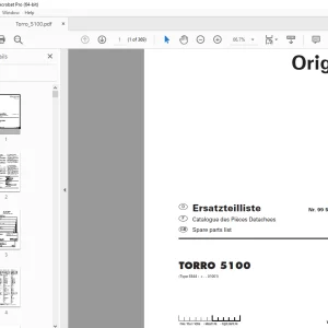Pottinger Silowagen TORRO 5100 Parts Manual - PDF DOWNLOAD
