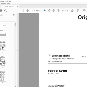 Pottinger Silowagen TORRO 5700 Parts Manual  - PDF DOWNLOAD